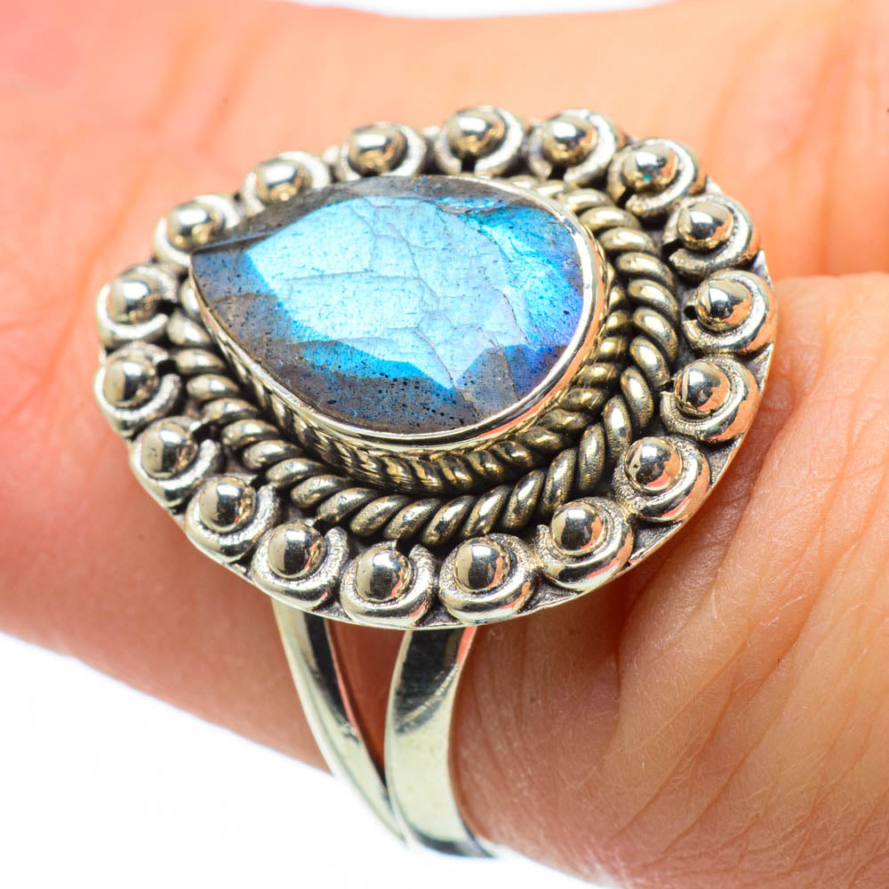 Labradorite Rings handcrafted by Anasilvercos - RING28962