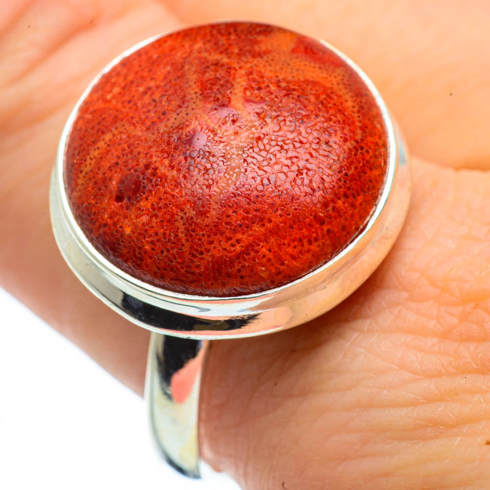 Sponge Coral Rings handcrafted by Anasilvercos - RING29080