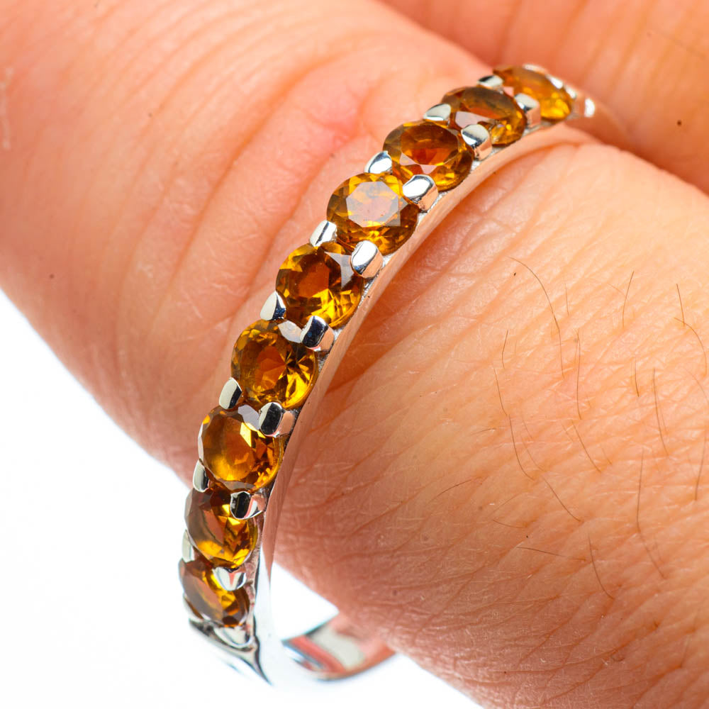 Citrine Rings handcrafted by Anasilvercos - RING29116