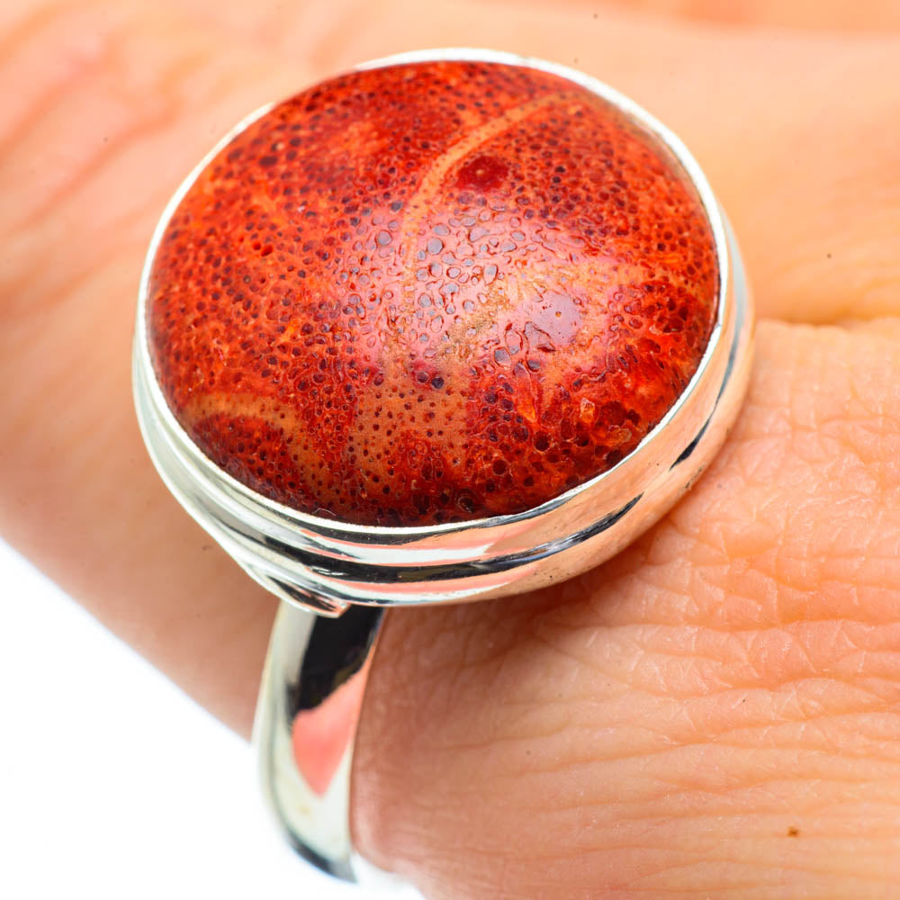 Sponge Coral Rings handcrafted by Anasilvercos - RING29159