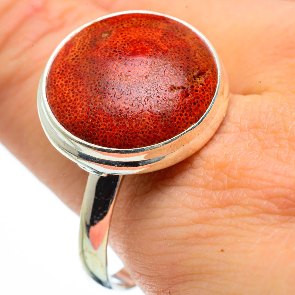 Sponge Coral Rings handcrafted by Anasilvercos - RING29167