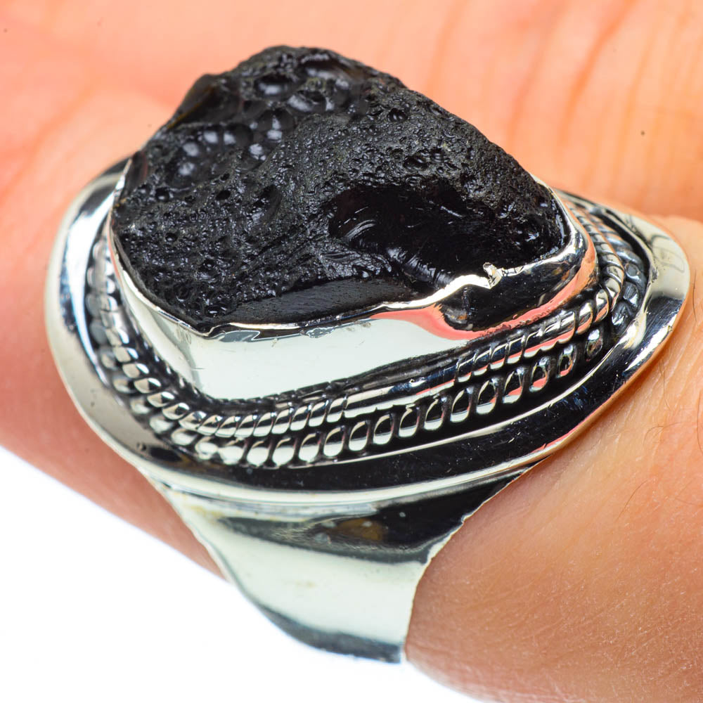 Tektite Rings handcrafted by Anasilvercos - RING29221