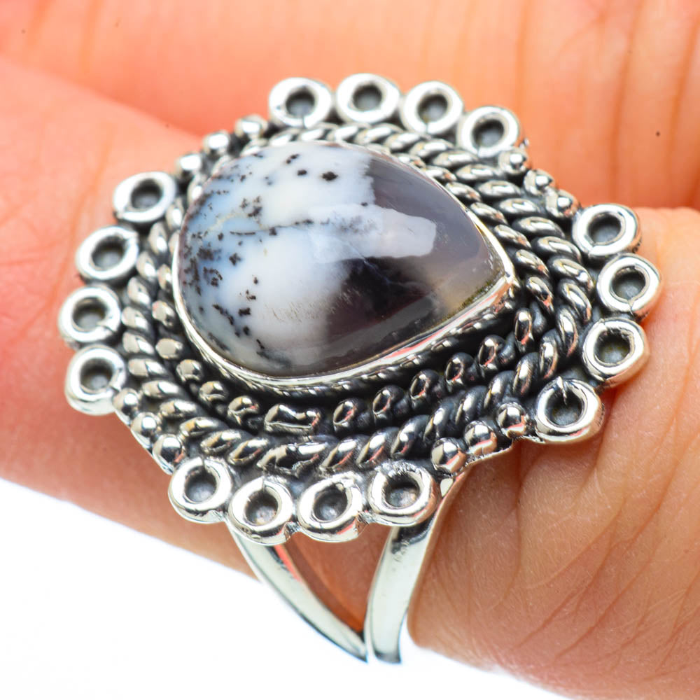Dendritic Opal Rings handcrafted by Anasilvercos - RING29222