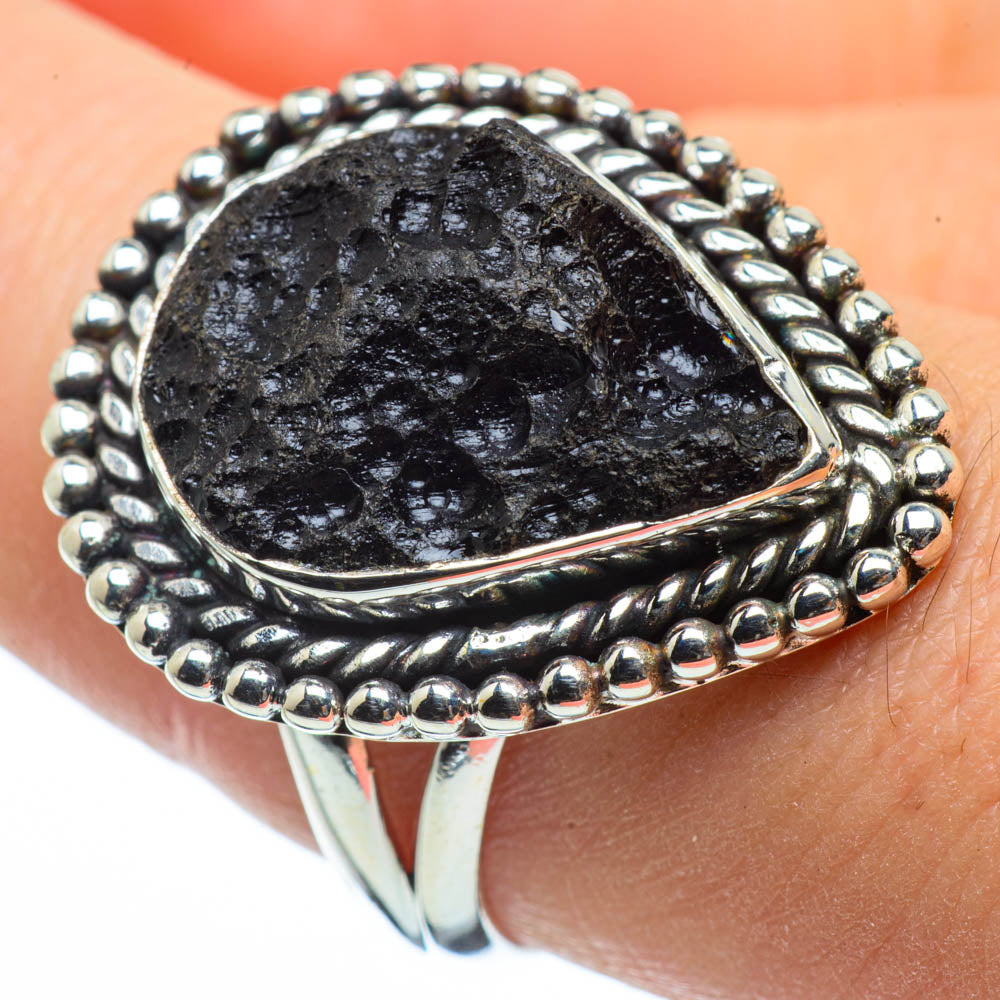 Tektite Rings handcrafted by Anasilvercos - RING29239