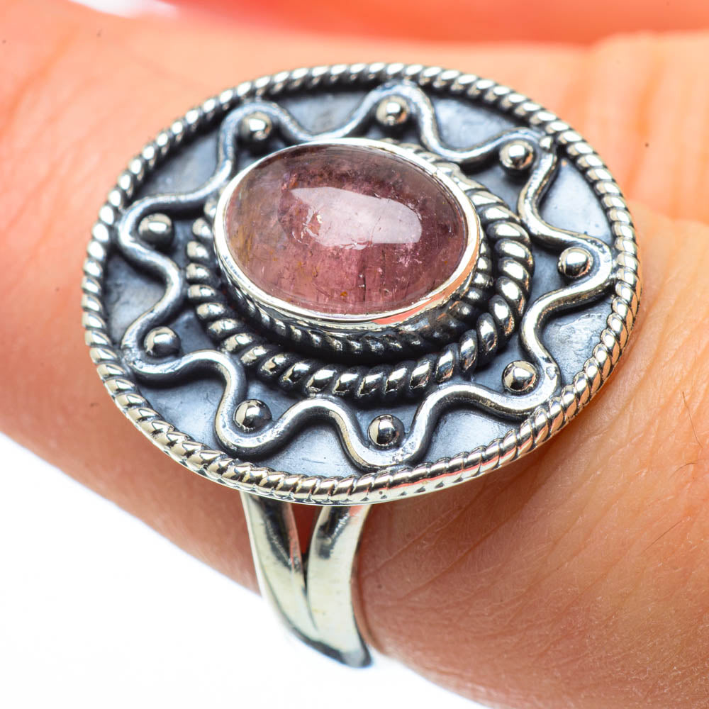 Rose Quartz Rings handcrafted by Anasilvercos - RING29286