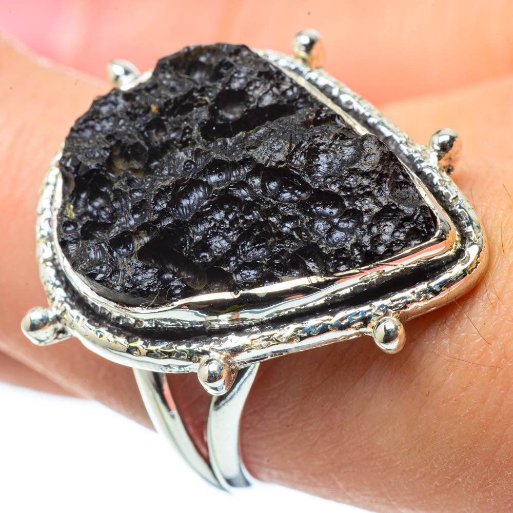 Tektite Rings handcrafted by Anasilvercos - RING29467
