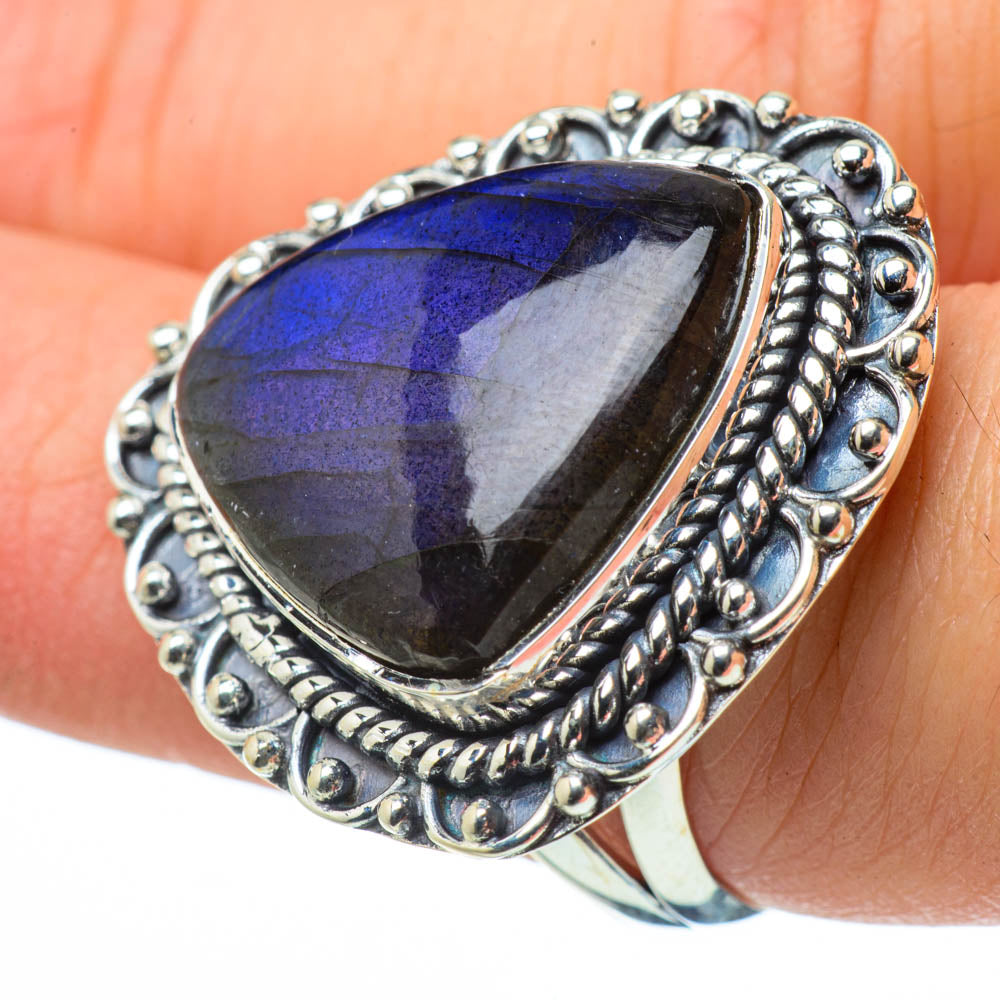 Labradorite Rings handcrafted by Anasilvercos - RING29537