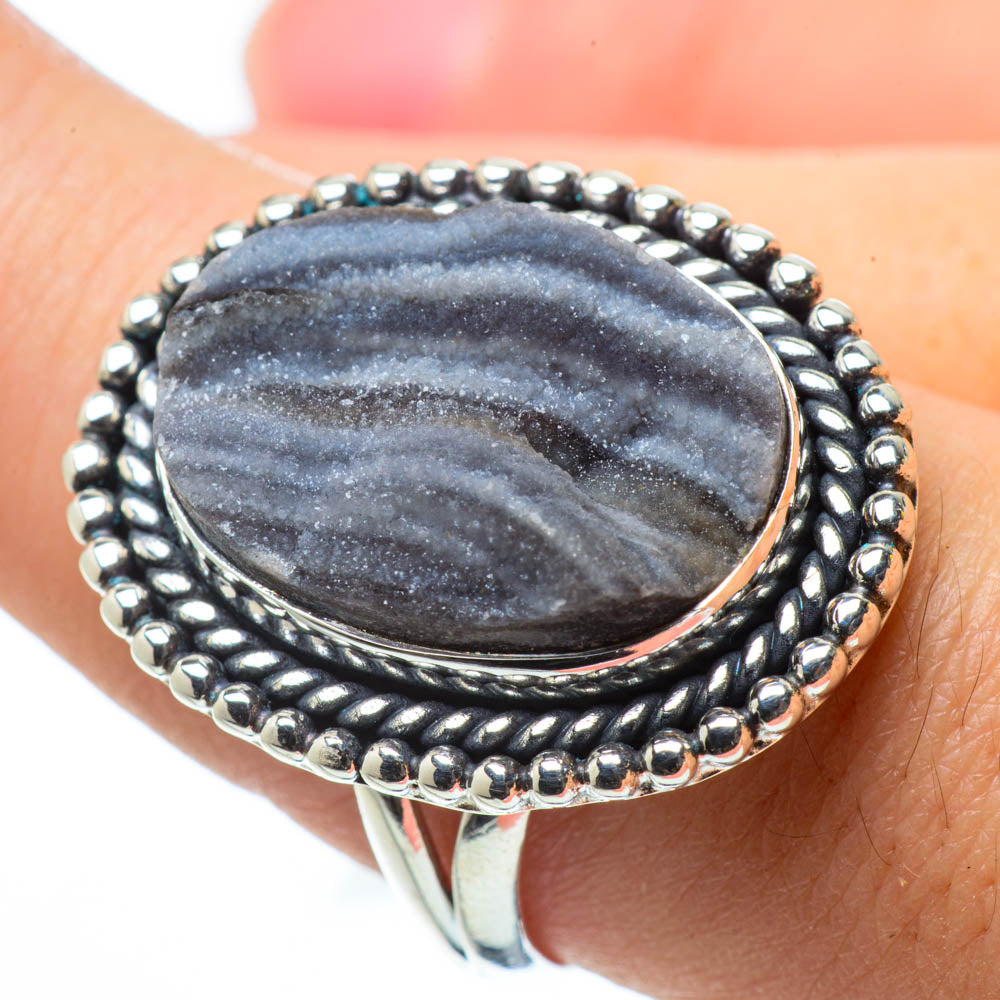 Desert Druzy Rings handcrafted by Anasilvercos - RING29557