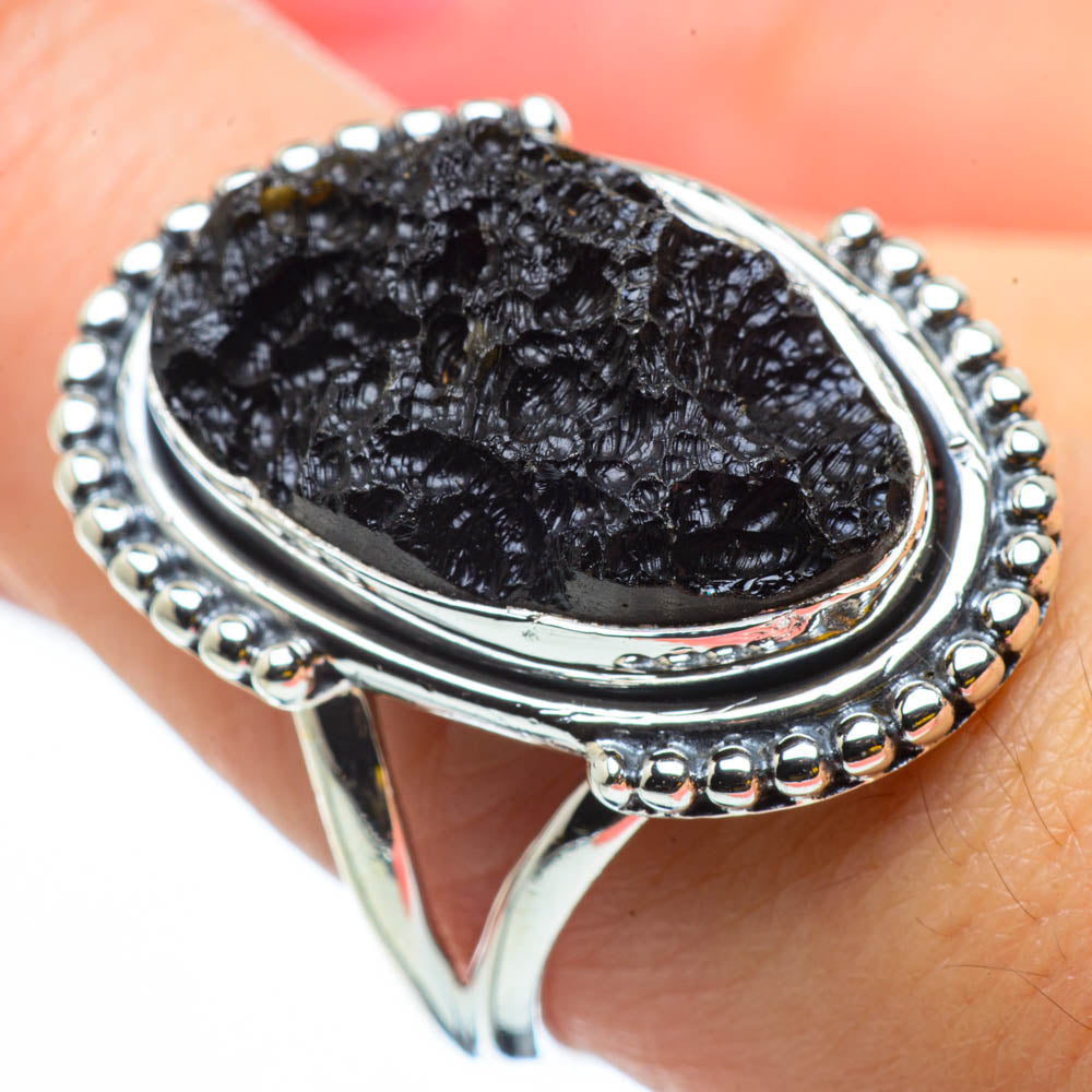 Tektite Rings handcrafted by Anasilvercos - RING29604
