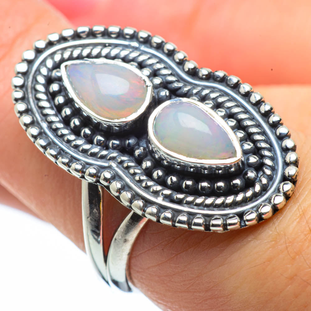 Ethiopian Opal Rings handcrafted by Anasilvercos - RING29637