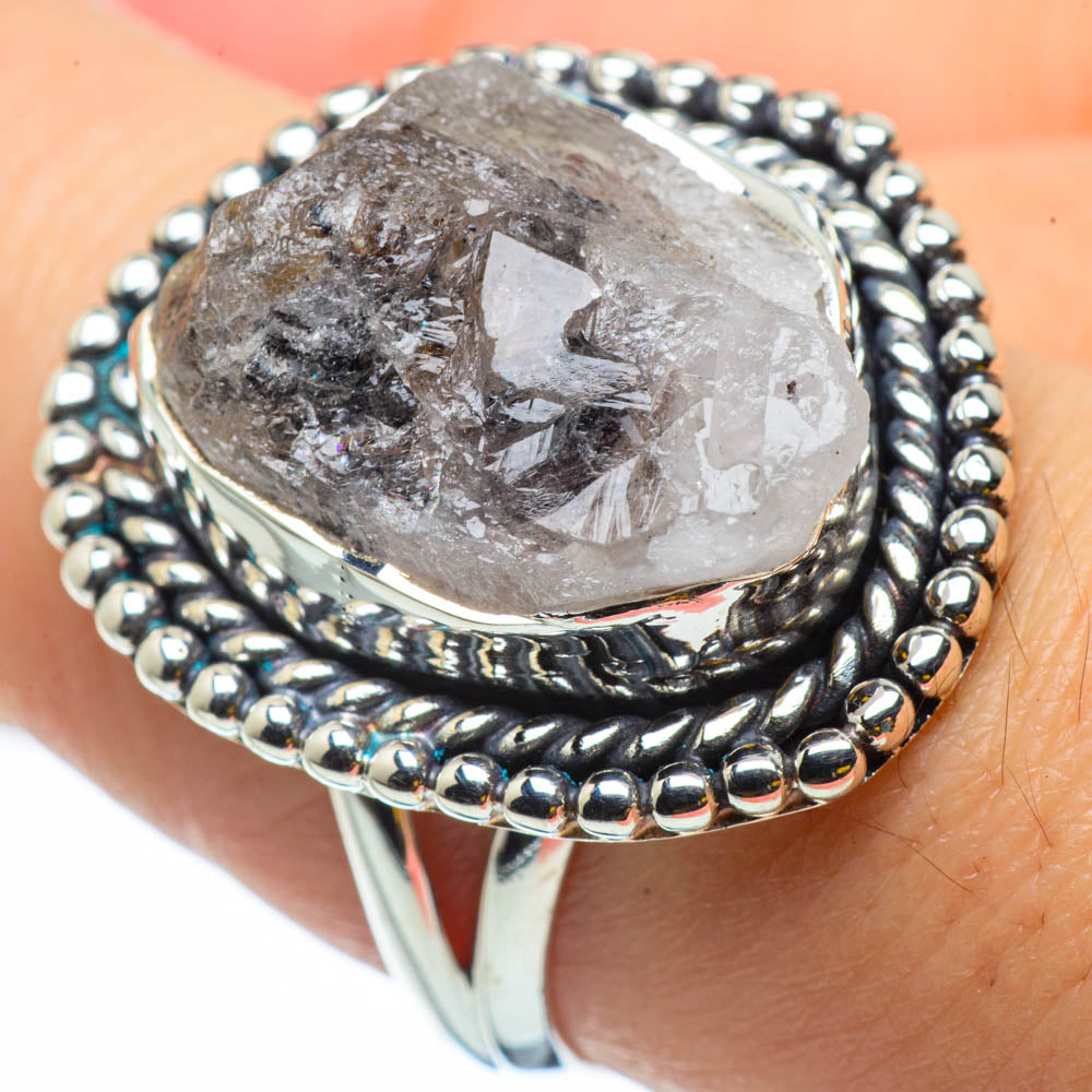 Herkimer Diamond Rings handcrafted by Anasilvercos - RING29711