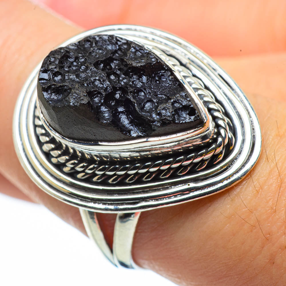 Tektite Rings handcrafted by Anasilvercos - RING29751
