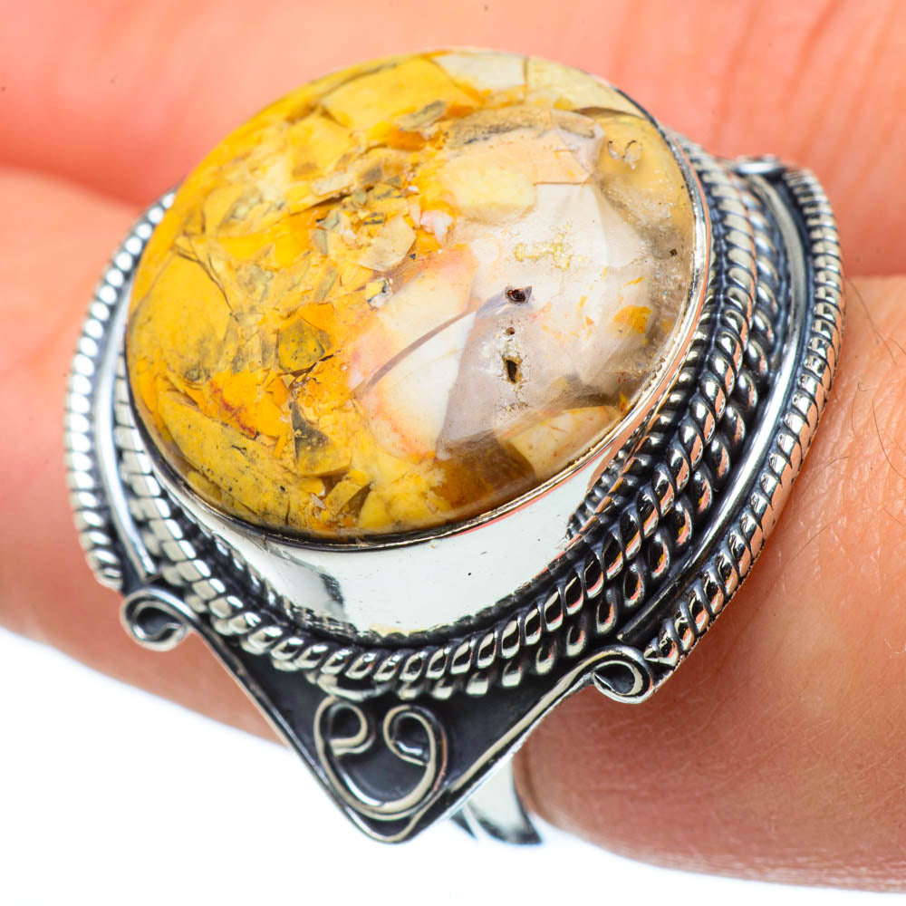 Brecciated Mookaite Rings handcrafted by Anasilvercos - RING29968