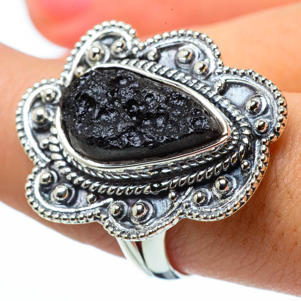 Tektite Rings handcrafted by Anasilvercos - RING29982