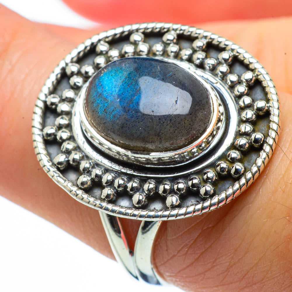Labradorite Rings handcrafted by Anasilvercos - RING29989