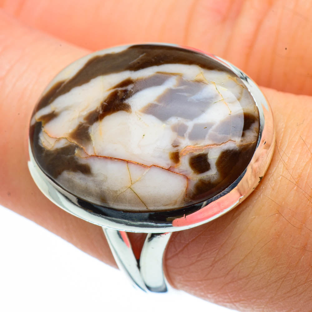 Peanut Wood Jasper Rings handcrafted by Anasilvercos - RING29996