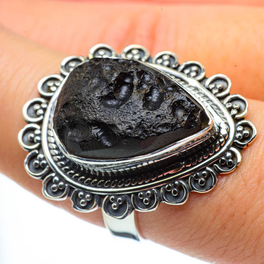 Tektite Rings handcrafted by Anasilvercos - RING30217