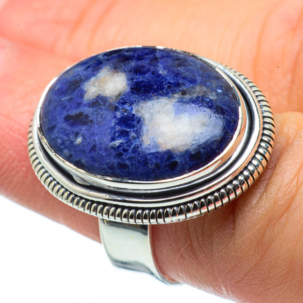 Sodalite Rings handcrafted by Anasilvercos - RING30230