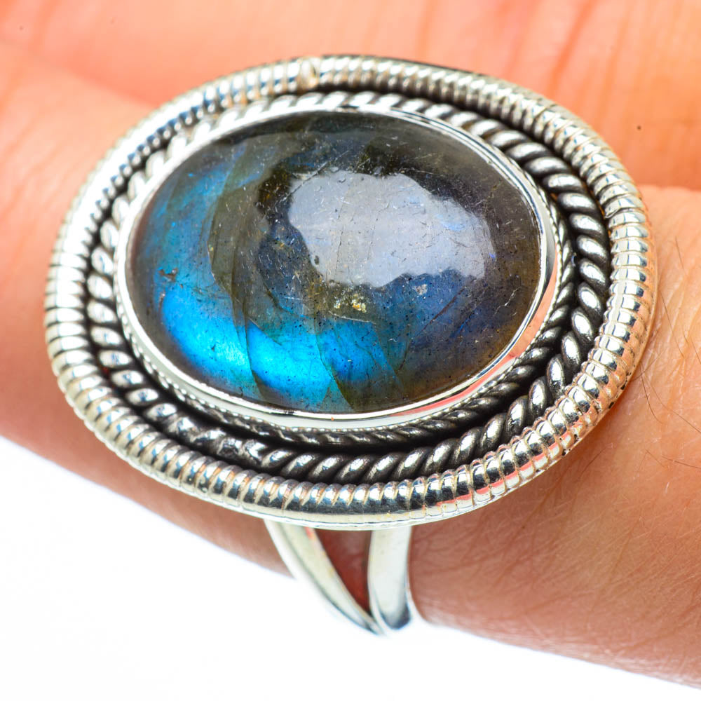 Labradorite Rings handcrafted by Anasilvercos - RING30232
