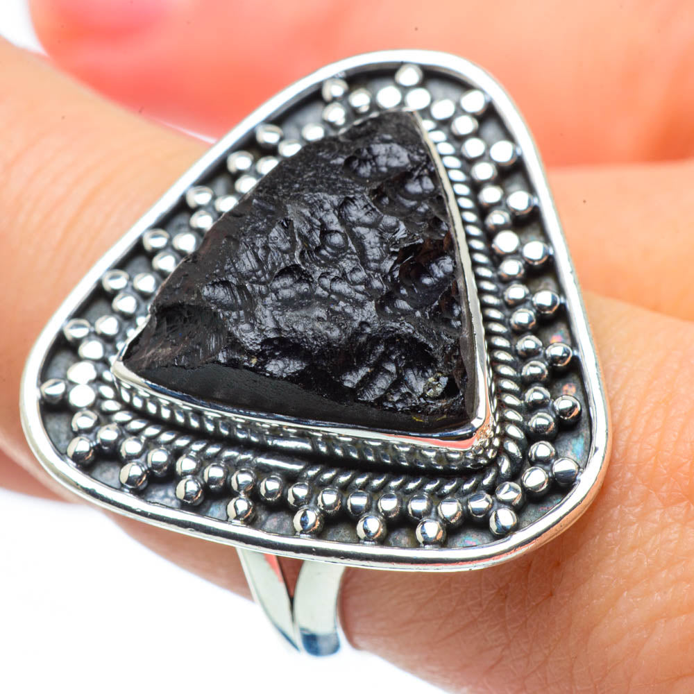 Tektite Rings handcrafted by Anasilvercos - RING30297