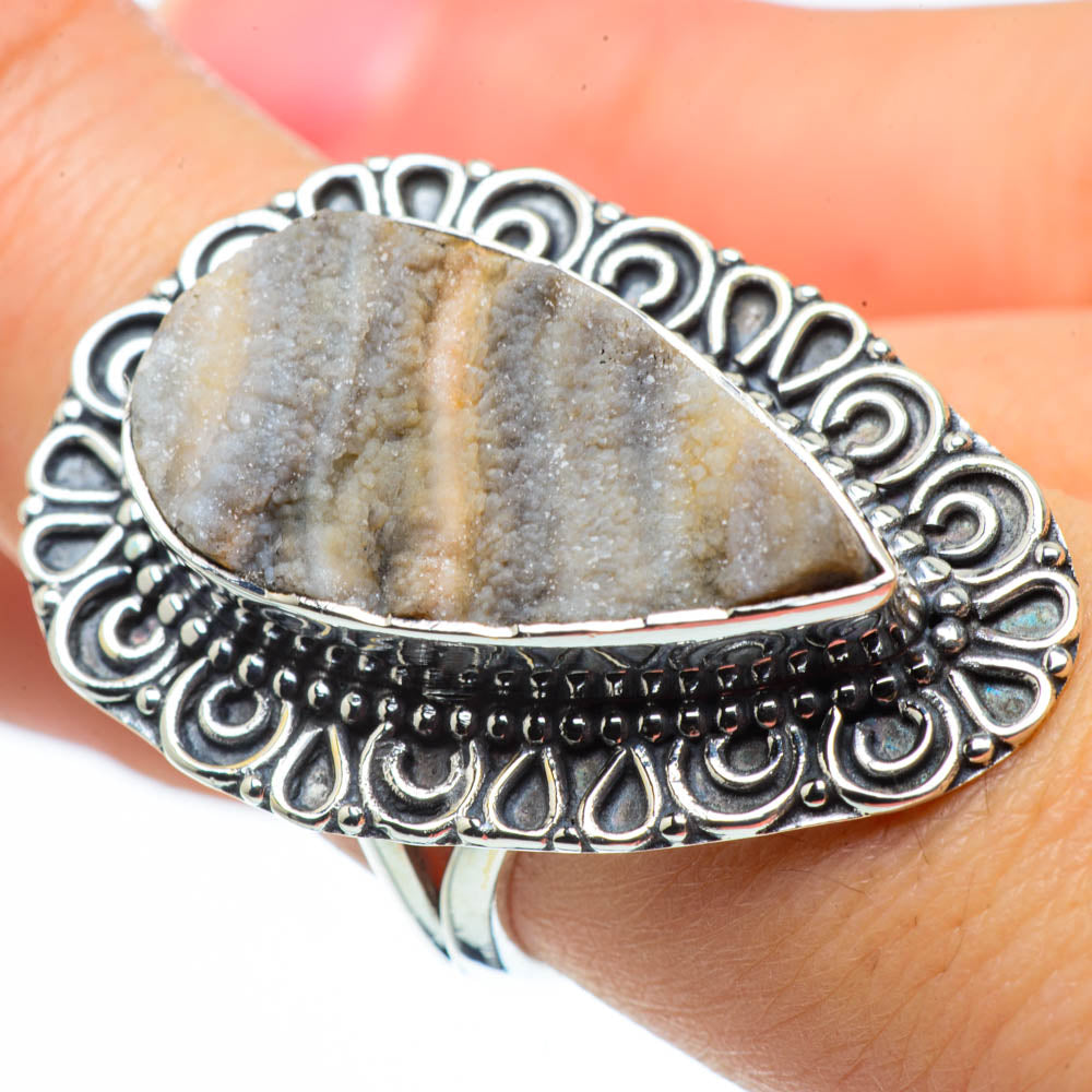Desert Druzy Rings handcrafted by Anasilvercos - RING30307