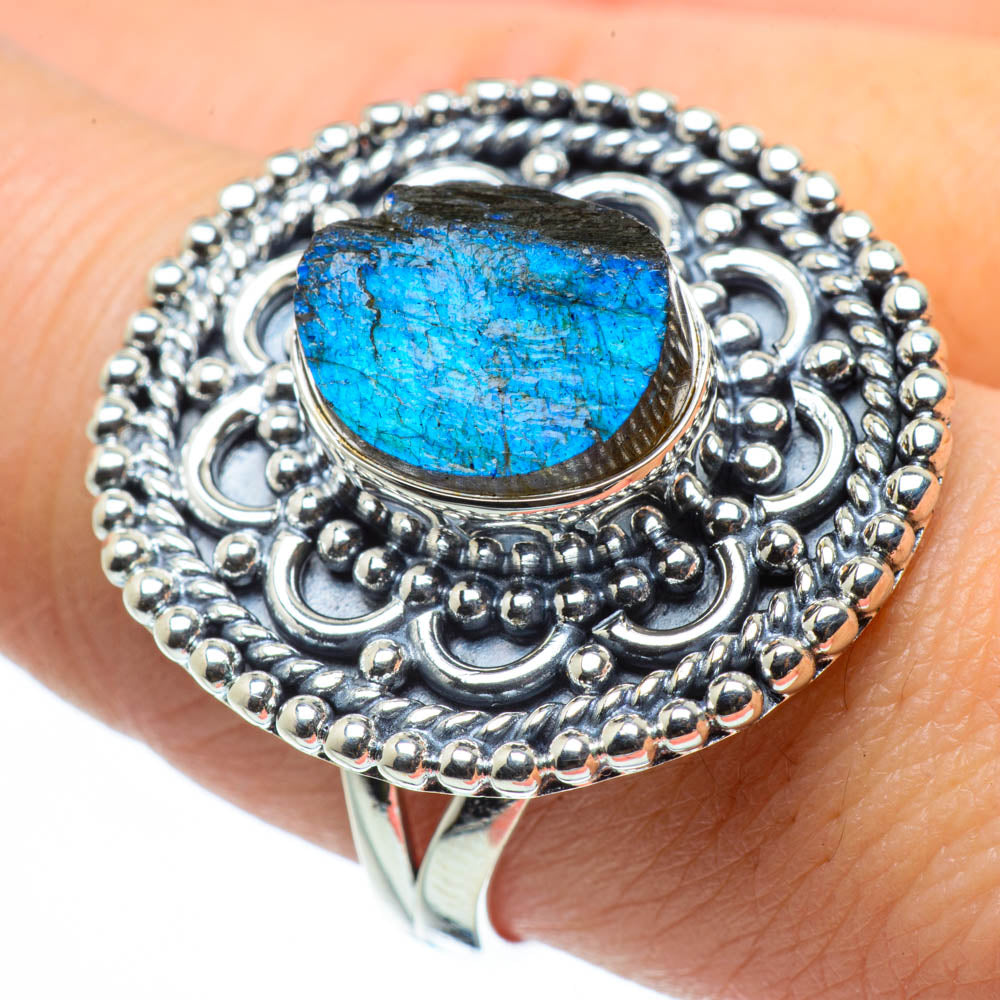 Labradorite Rings handcrafted by Anasilvercos - RING30309