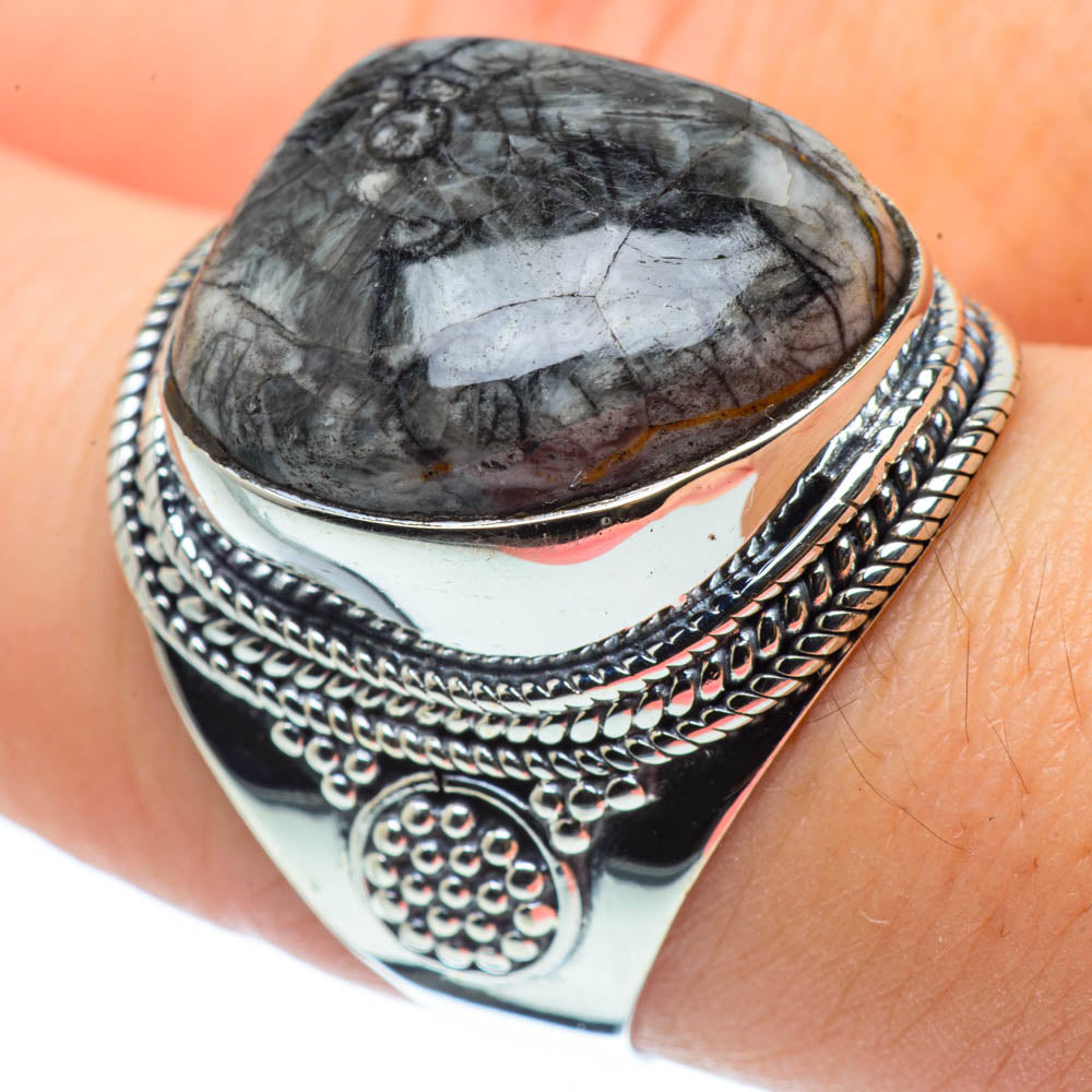 Pinolith Jasper Rings handcrafted by Anasilvercos - RING30438
