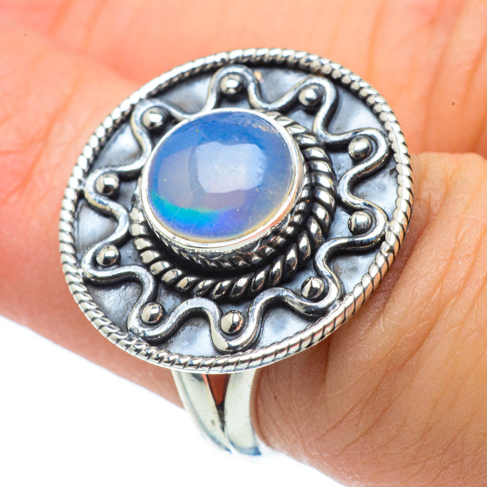 Ethiopian Opal Rings handcrafted by Anasilvercos - RING30516