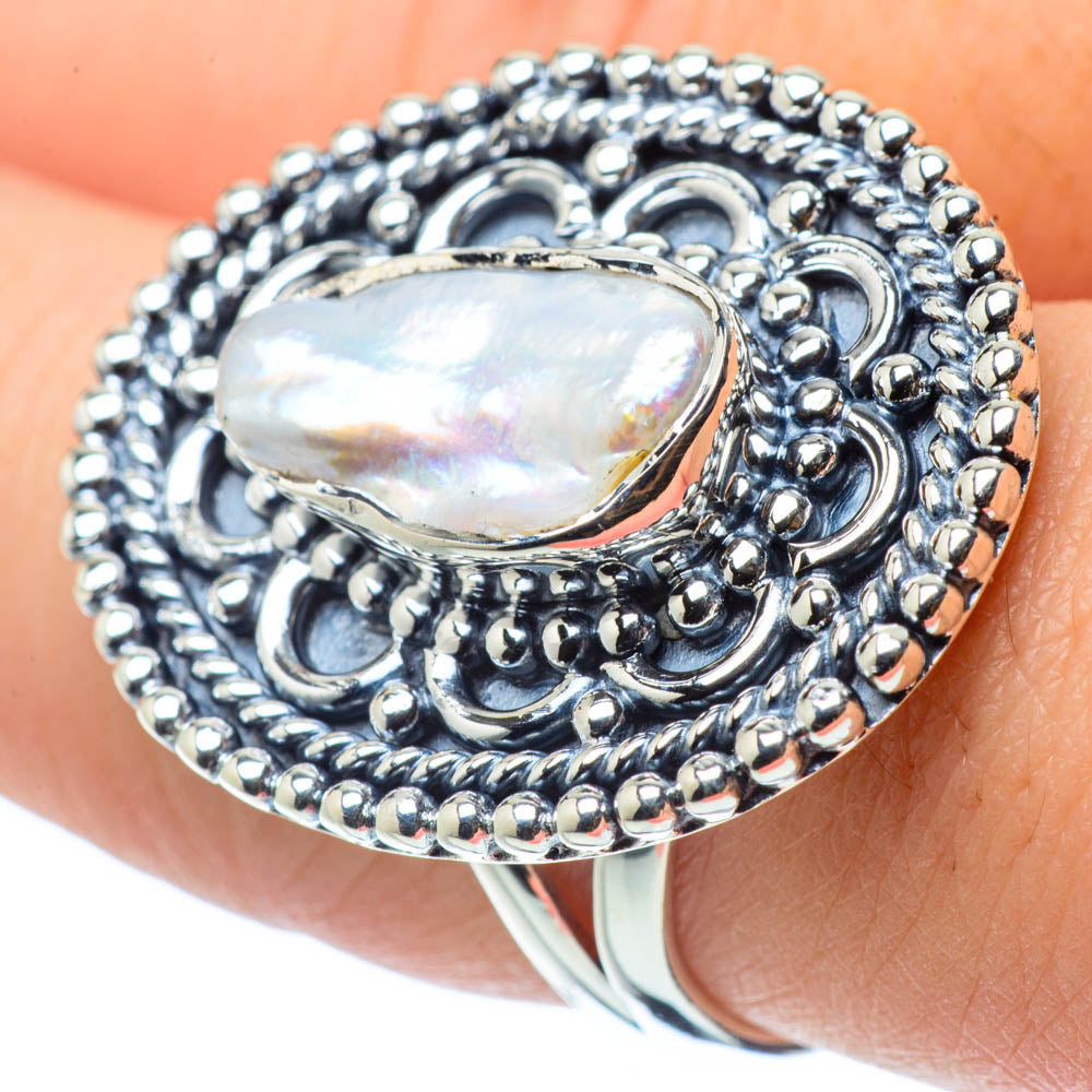 Mother Of Pearl Rings handcrafted by Anasilvercos - RING30642