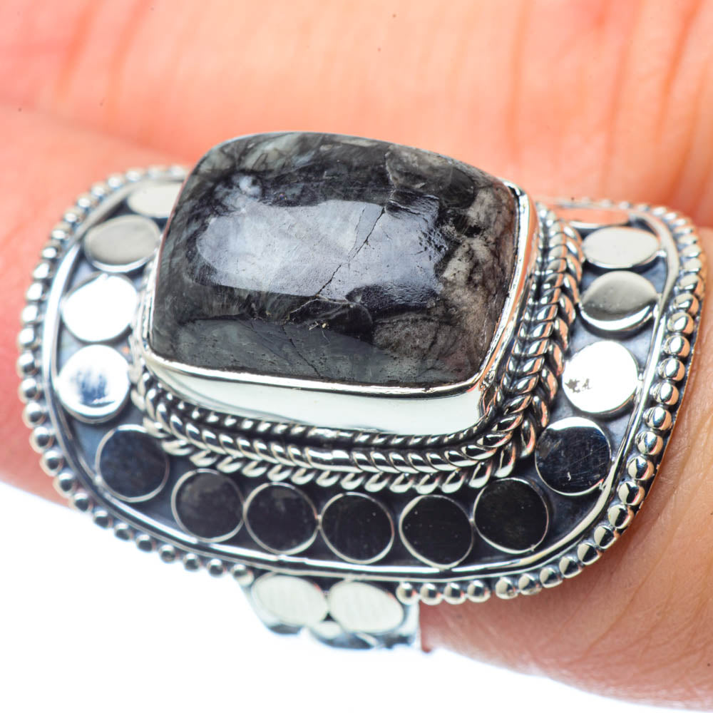 Pinolith Jasper Rings handcrafted by Anasilvercos - RING30686
