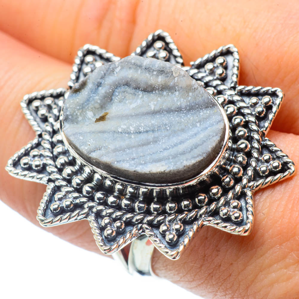 Desert Druzy Rings handcrafted by Anasilvercos - RING30697