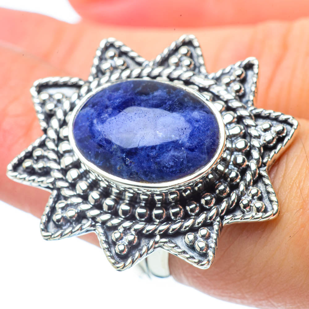 Sodalite Rings handcrafted by Anasilvercos - RING30708