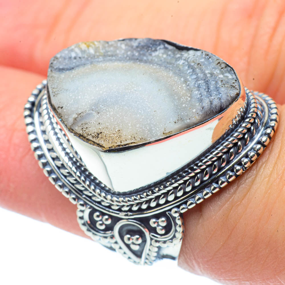 Desert Druzy Rings handcrafted by Anasilvercos - RING30742