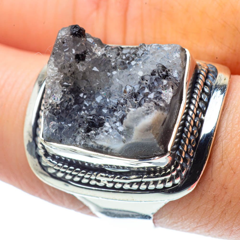 Desert Druzy Rings handcrafted by Anasilvercos - RING30798