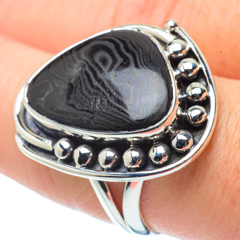Psilomelane Rings handcrafted by Anasilvercos - RING30889