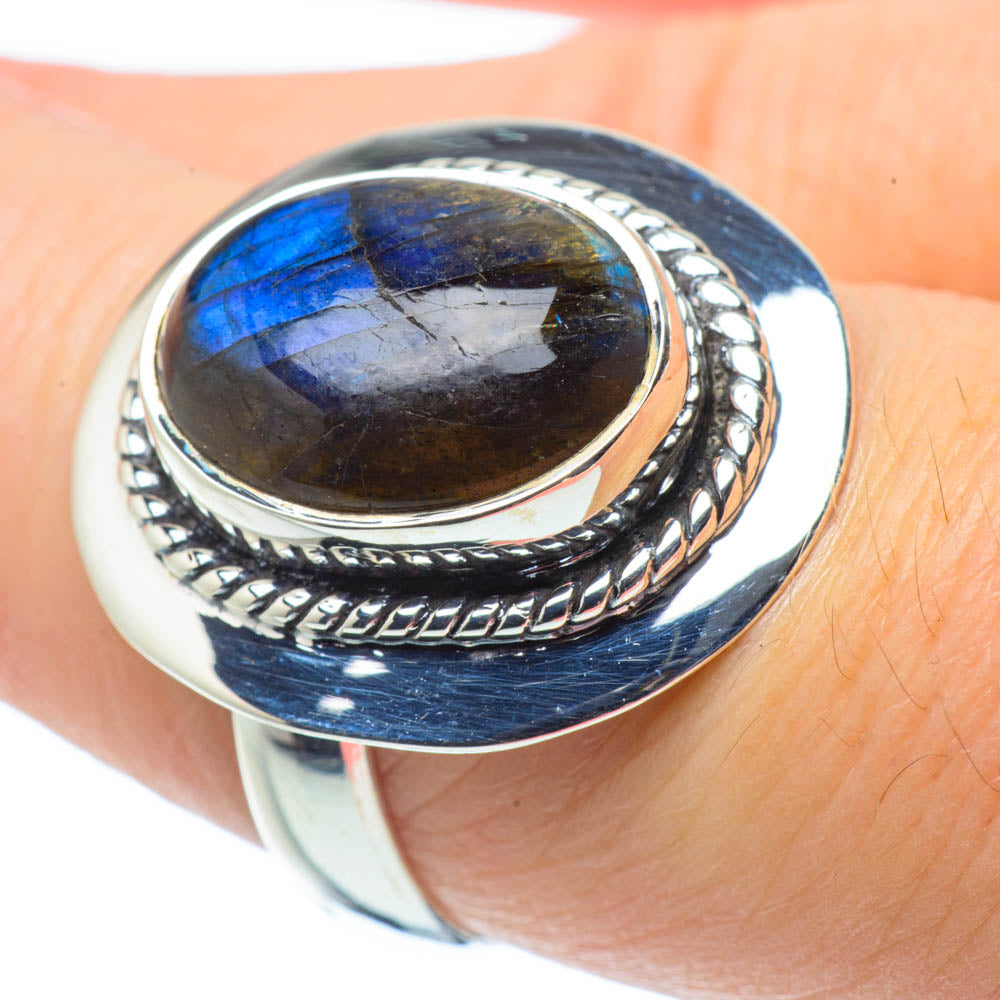 Labradorite Rings handcrafted by Anasilvercos - RING30933