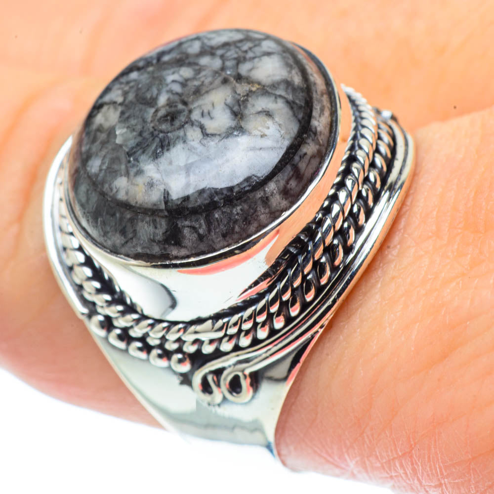 Pinolith Jasper Rings handcrafted by Anasilvercos - RING30962