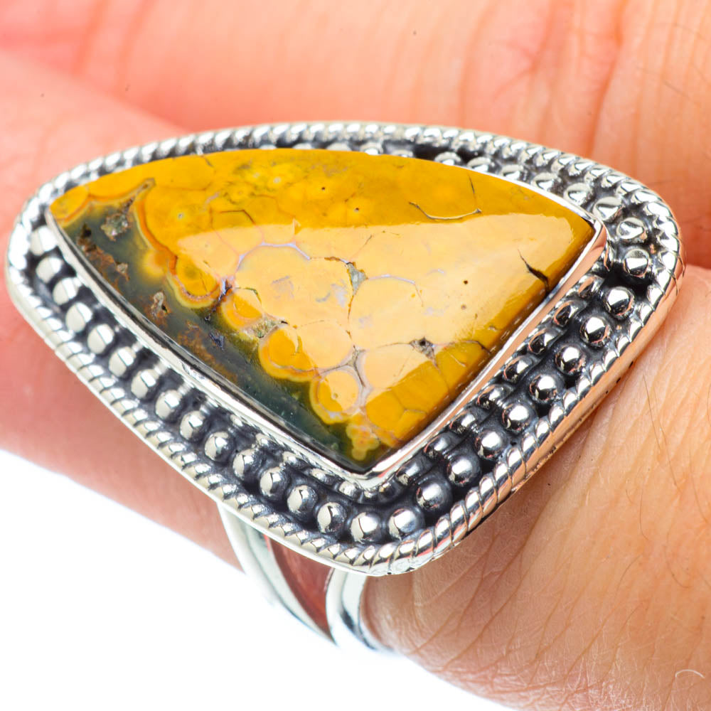 Ocean Jasper Rings handcrafted by Anasilvercos - RING30979