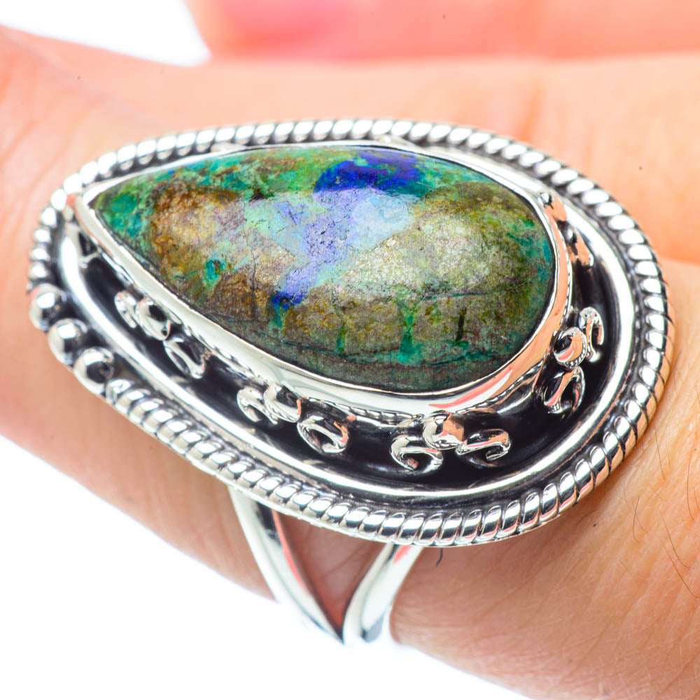 Azurite Rings handcrafted by Anasilvercos - RING31051