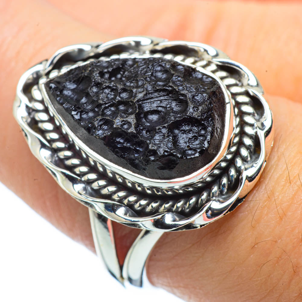 Tektite Rings handcrafted by Anasilvercos - RING31268