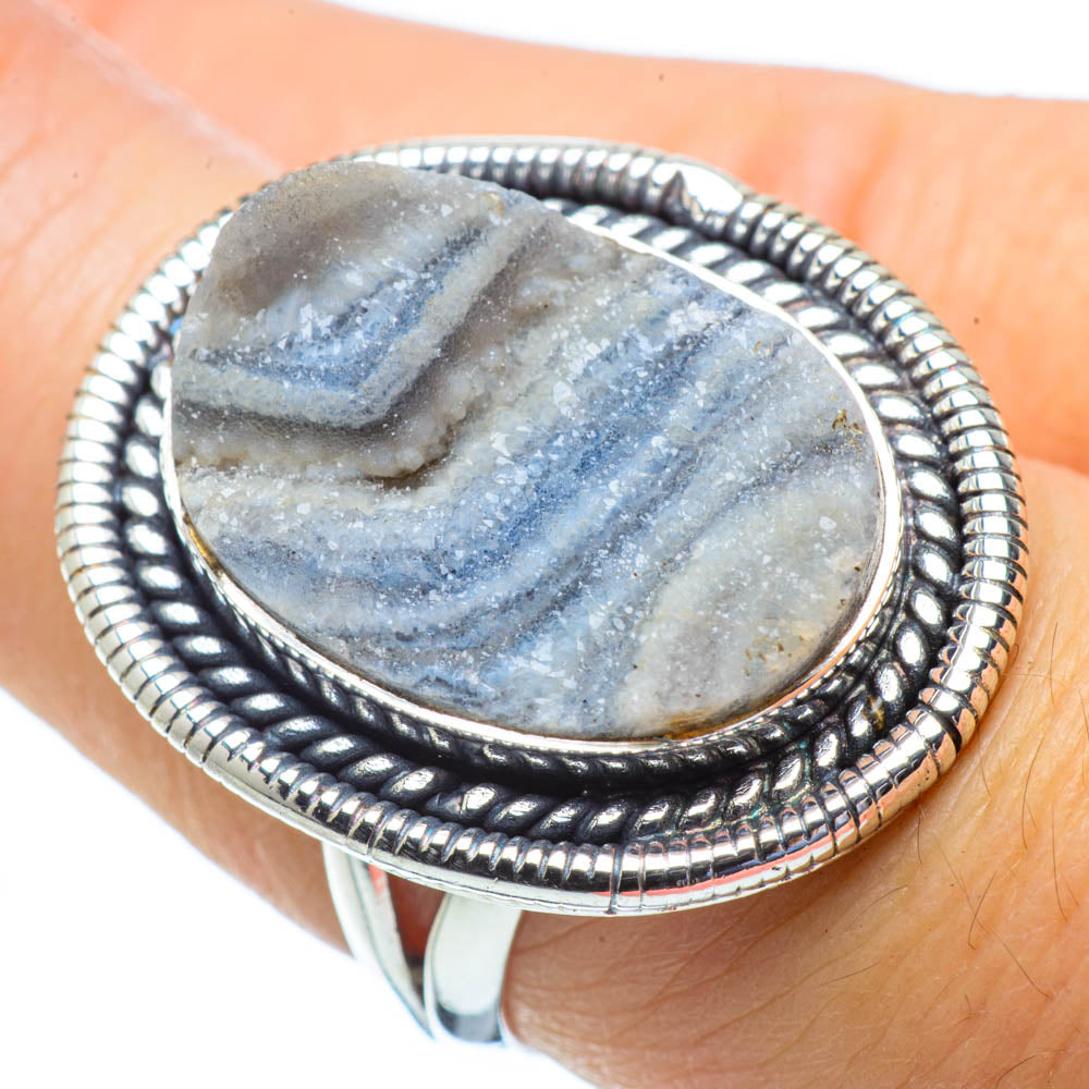 Desert Druzy Rings handcrafted by Anasilvercos - RING31300