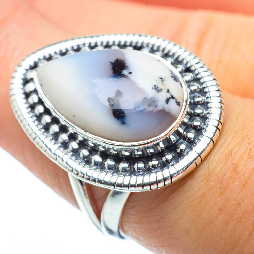 Dendritic Opal Rings handcrafted by Anasilvercos - RING31319