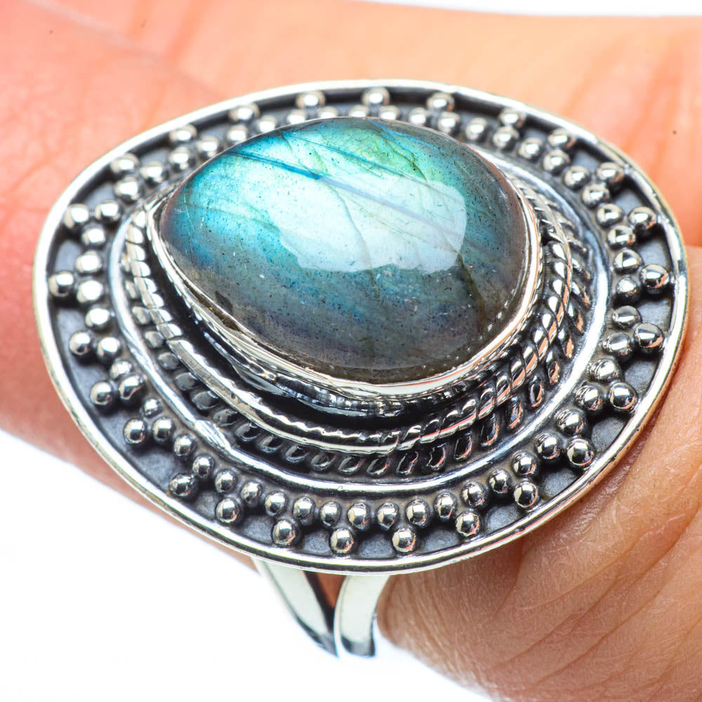 Labradorite Rings handcrafted by Anasilvercos - RING31367