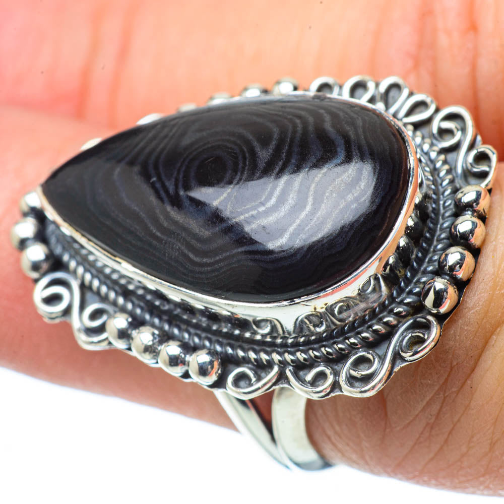 Psilomelane Rings handcrafted by Anasilvercos - RING31460
