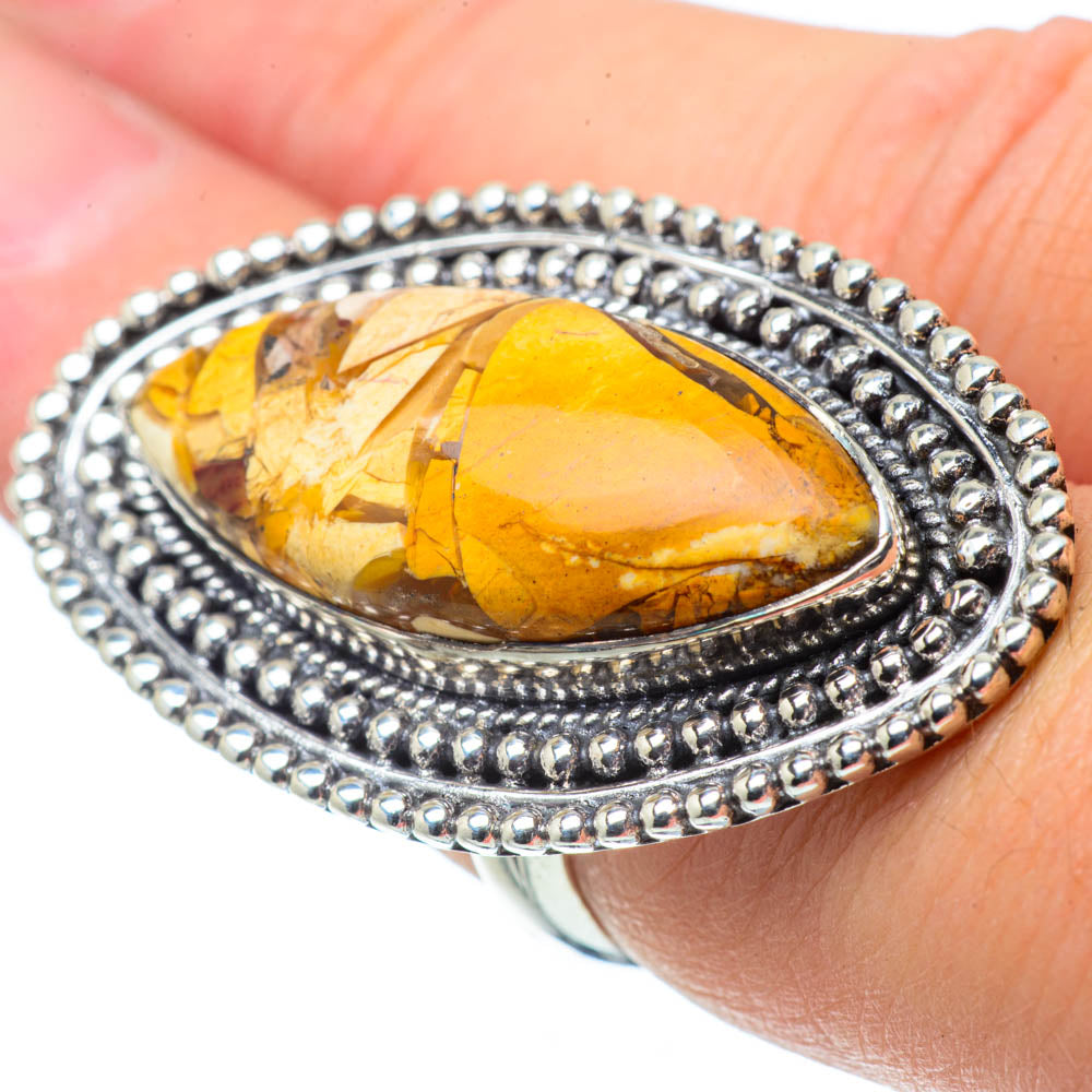 Brecciated Mookaite Rings handcrafted by Anasilvercos - RING31492
