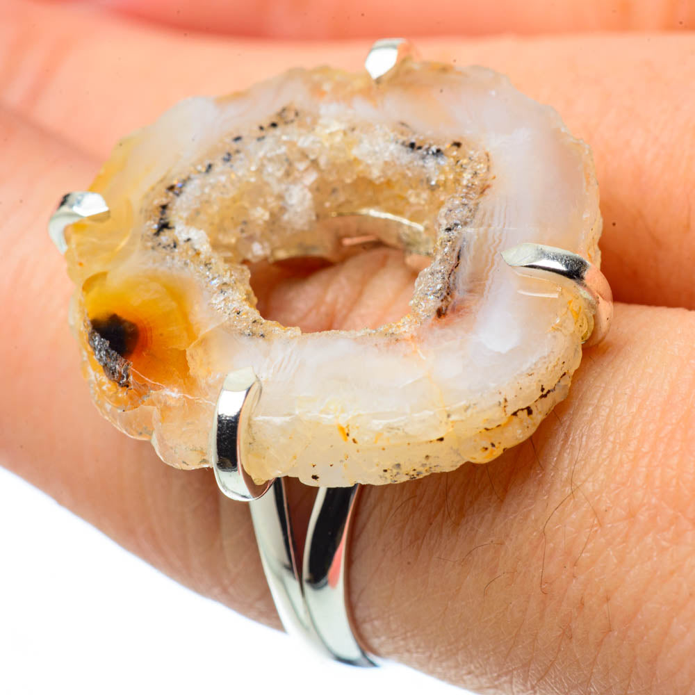 Occo Geode Slice Rings handcrafted by Anasilvercos - RING31540