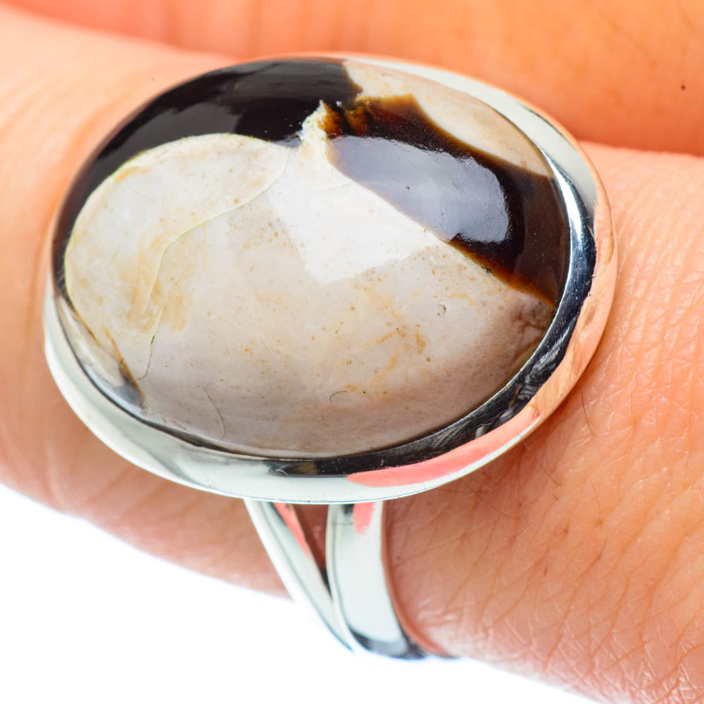 Peanut Wood Jasper Rings handcrafted by Anasilvercos - RING31637