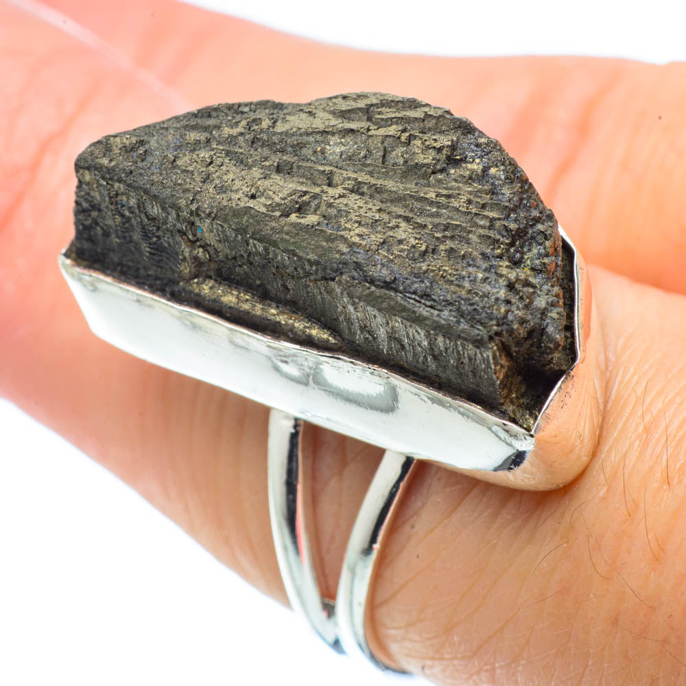 Pyrite Druzy Rings handcrafted by Anasilvercos - RING31667