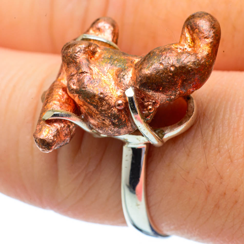 Splash Copper Rings handcrafted by Anasilvercos - RING32024