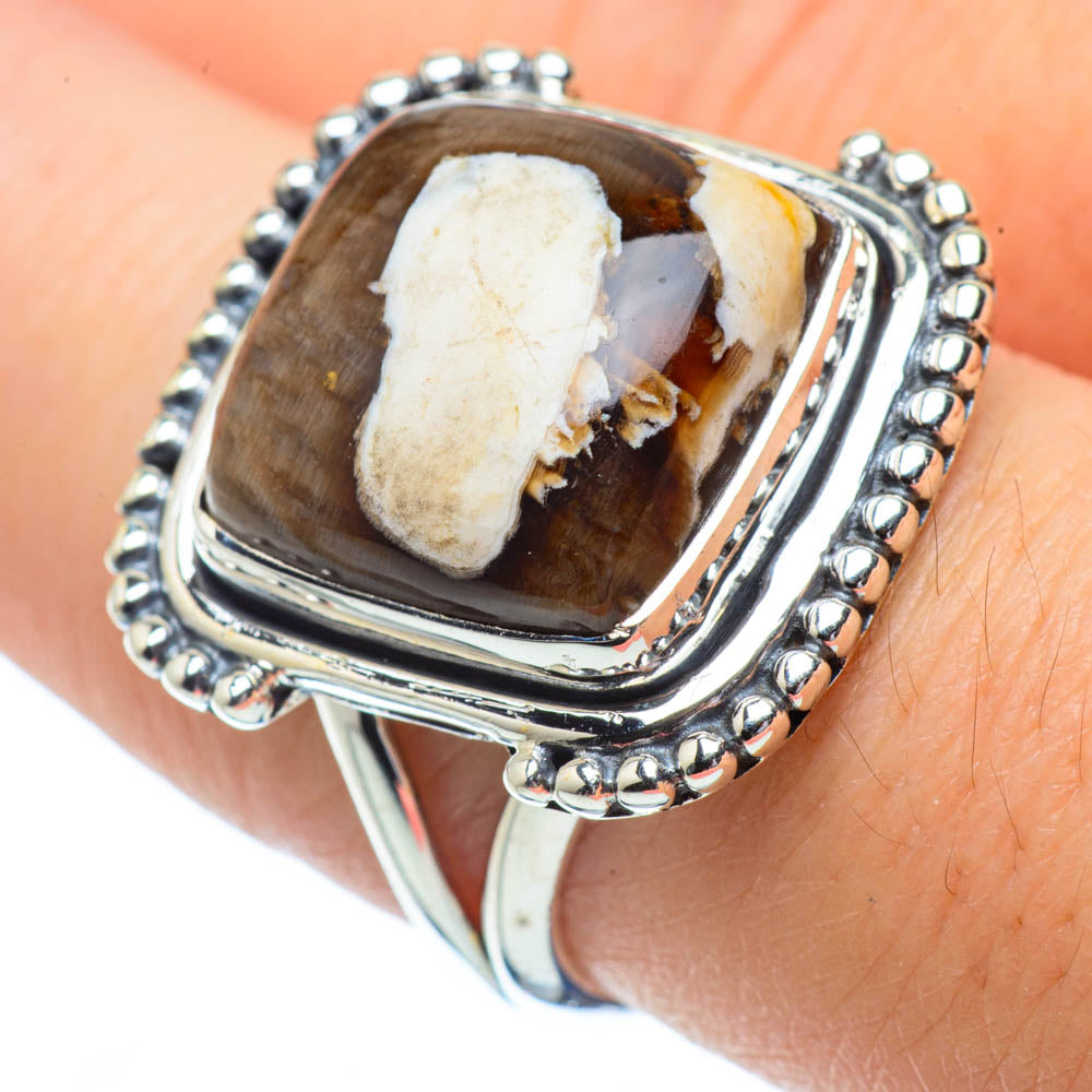 Peanut Wood Jasper Rings handcrafted by Anasilvercos - RING32068